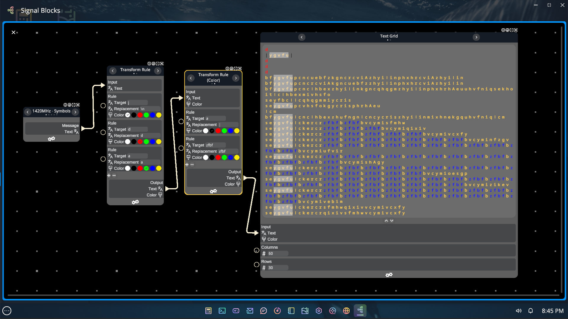 Signal Blocks: Linguistics