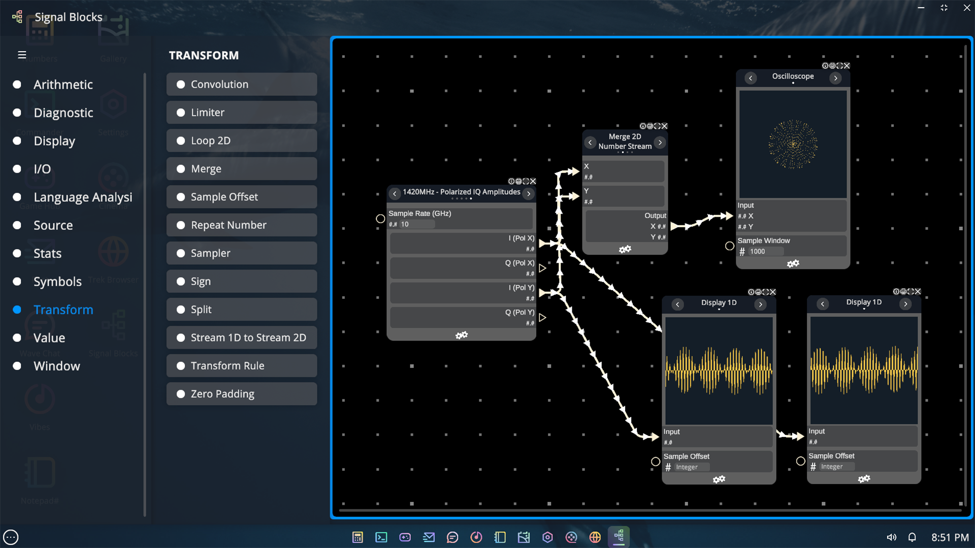 Signal Blocks: Oscilloscope